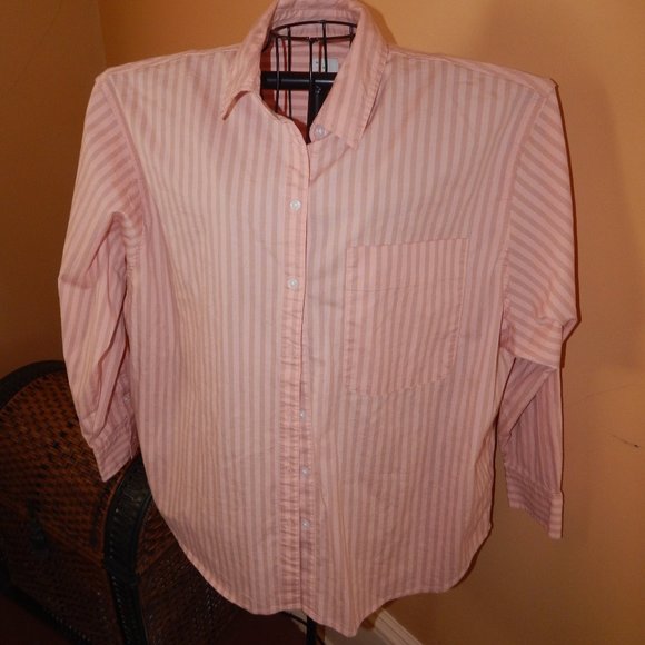 Men's A New Day button Front Shirt ~ Long Sleeved - Size XL - Light Orange - Picture 1 of 5